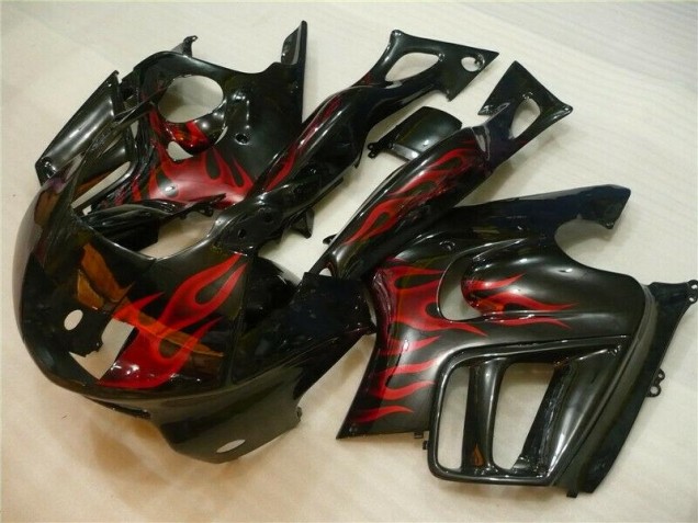 Schwarz rote Flamme CBR 600 F3 95-98 Motorrad Verkleidung Schwarz rote Flamme CBR 600 F3 95-98 Motorrad Verkleidung