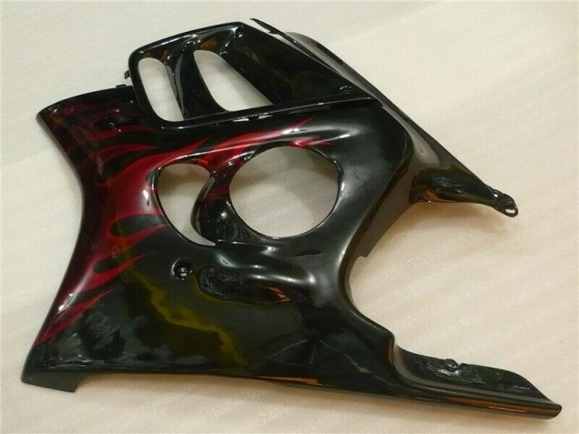 Schwarz rote Flamme CBR 600 F3 95-98 Motorrad Verkleidung Schwarz rote Flamme CBR 600 F3 95-98 Motorrad Verkleidung