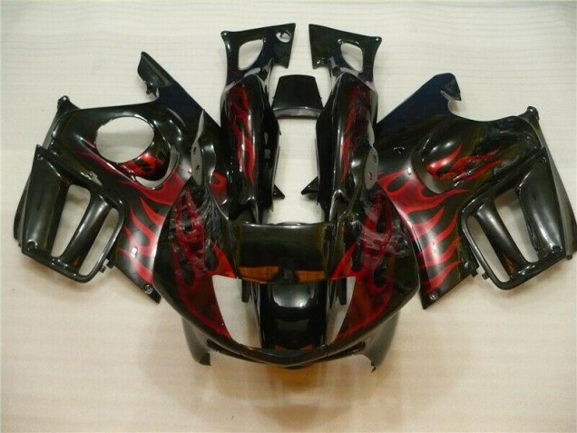 Schwarz rote Flamme CBR 600 F3 95-98 Motorrad Verkleidung Schwarz rote Flamme CBR 600 F3 95-98 Motorrad Verkleidung