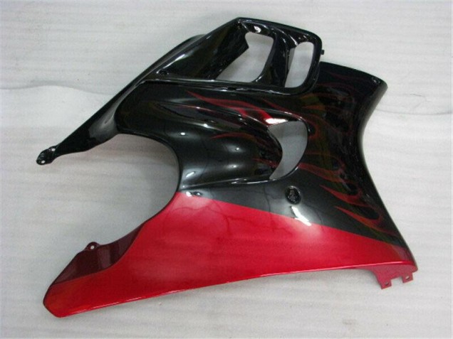 Schwarz rote Flamme CBR 600 F3 95-98 Motorrad Verkleidungen Schwarz rote Flamme CBR 600 F3 95-98 Motorrad Verkleidungen