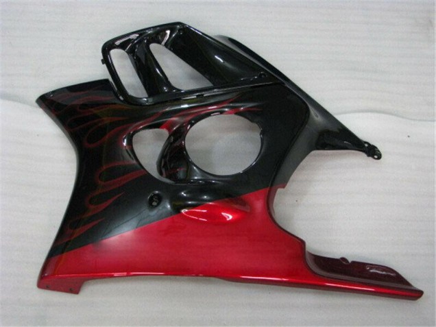 Schwarz rote Flamme CBR 600 F3 95-98 Motorrad Verkleidungen Schwarz rote Flamme CBR 600 F3 95-98 Motorrad Verkleidungen