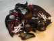 Schwarz rote Flamme GSXR 1300 Hayabusa 96-07 Motorrad Verkleidung Schwarz rote Flamme GSXR 1300 Hayabusa 96-07 Motorrad Verkleidung