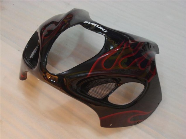 Schwarz rote Flamme GSXR 1300 Hayabusa 96-07 Motorrad Verkleidung Schwarz rote Flamme GSXR 1300 Hayabusa 96-07 Motorrad Verkleidung