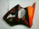 Schwarz rote Flamme ZX6R 00-02 Motorrad Verkleidungen Schwarz rote Flamme ZX6R 00-02 Motorrad Verkleidungen