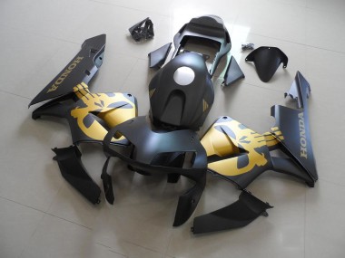 Schwarz und Gold Aufkleber CBR 600 RR 03-04 Motorrad Verkleidung