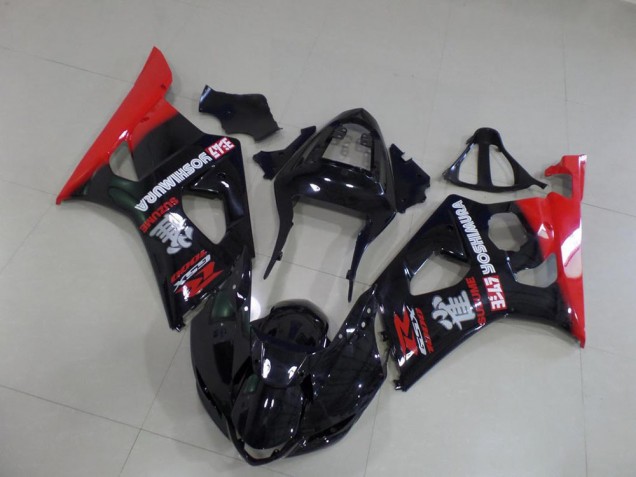 Schwarz und Rot GSXR 1000 K3 03-04 Motorrad Verkleidungen Schwarz und Rot GSXR 1000 K3 03-04 Motorrad Verkleidungen