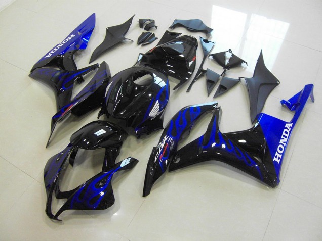 Schwarze Blau Flamme CBR 600 RR 07-08 Motorrad Verkleidungen