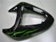 Schwarze Grüne Flamme ZX10R 06-07 Motorrad Verkleidungen Schwarze Grüne Flamme ZX10R 06-07 Motorrad Verkleidungen