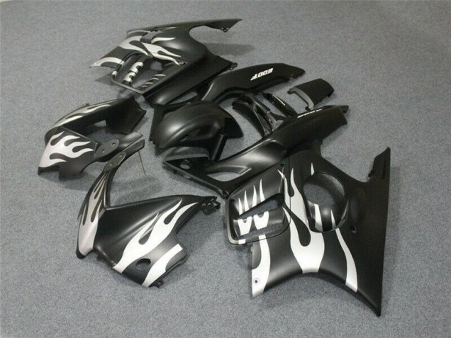 Schwarze Weiße Flamme CBR 600 F3 95-98 Motorrad Verkleidungen Schwarze Weiße Flamme CBR 600 F3 95-98 Motorrad Verkleidungen