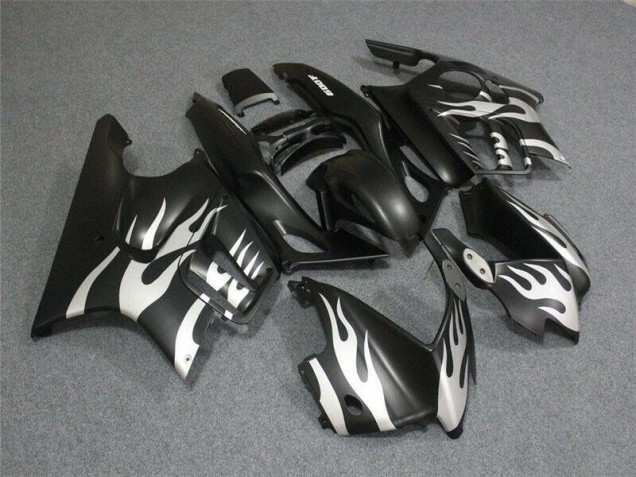 Schwarze Weiße Flamme CBR 600 F3 95-98 Motorrad Verkleidungen Schwarze Weiße Flamme CBR 600 F3 95-98 Motorrad Verkleidungen