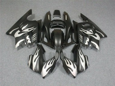 Schwarze Weiße Flamme CBR 600 F3 95-98 Motorrad Verkleidungen