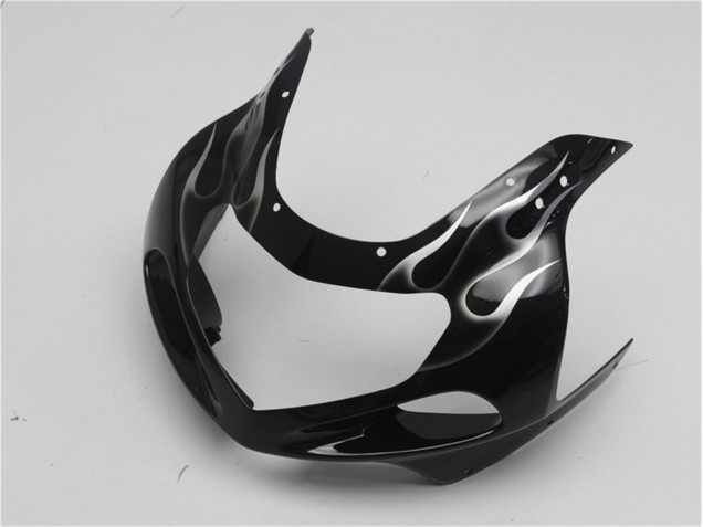 Schwarze Weiße Flamme GSXR 600 / 750 K1 K2 K3 01-03 Motorrad Verkleidungen Schwarze Weiße Flamme GSXR 600 / 750 K1 K2 K3 01-03 Motorrad Verkleidungen