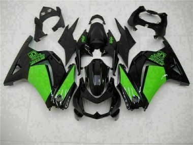 Schwarzer Grün Ninja EX250 08-12 Motorrad Verkleidungen