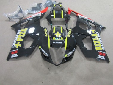 Schwarzer Rizla GSXR 1000 K3 03-04 Motorrad Verkleidungen