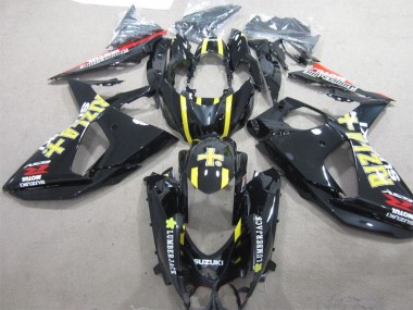 Schwarzer Rizla Holzfäller GSXR 1000 K9 09-16 Motorrad Verkleidungen