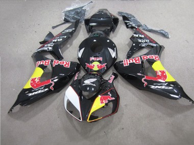 Schwarzer Rot Bull CBR 1000 RR 06-07 Motorrad Verkleidung