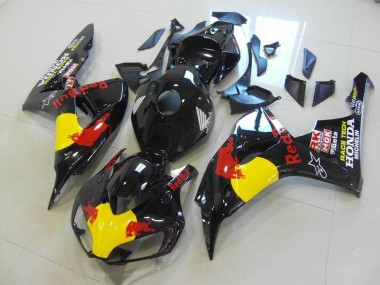 Schwarzer Rot Bull CBR 1000 RR 06-07 Motorrad Verkleidungen