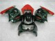 Schwarzer Roter Ninja EX250 08-12 Motorrad Verkleidungen