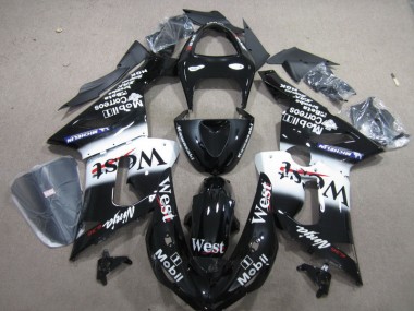 Schwarzer West Mobil Ninja 636 ZX6R 05-06 Motorrad Verkleidungen