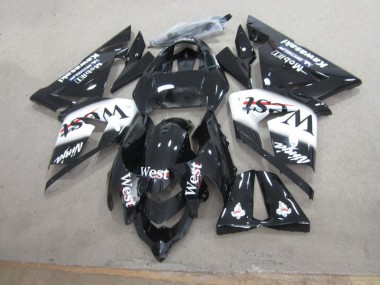 Schwarzer West Ninja ZX10R 03-05 Motorrad Verkleidungen