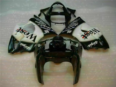 Schwarzer West Ninja ZX6R 00-02 Motorrad Verkleidungen