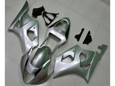 Silber GSXR 1000 K3 03-04 Motorrad Verkleidungen Komplett Sets