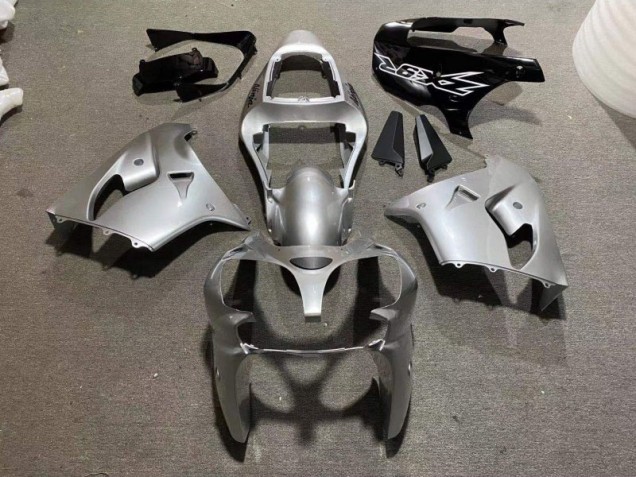 Silber Glänzend Schwarz ZX9R 02-03 Motorrad Verkleidungen Silber Glänzend Schwarz ZX9R 02-03 Motorrad Verkleidungen