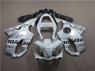 Silber Repsol CBR 600 F4i 01-03 Motorrad Verkleidungen