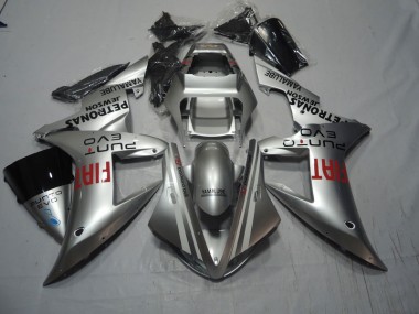 Silber Rot Fiat CBR 1000 RR 04-05 Motorrad Verkleidungen