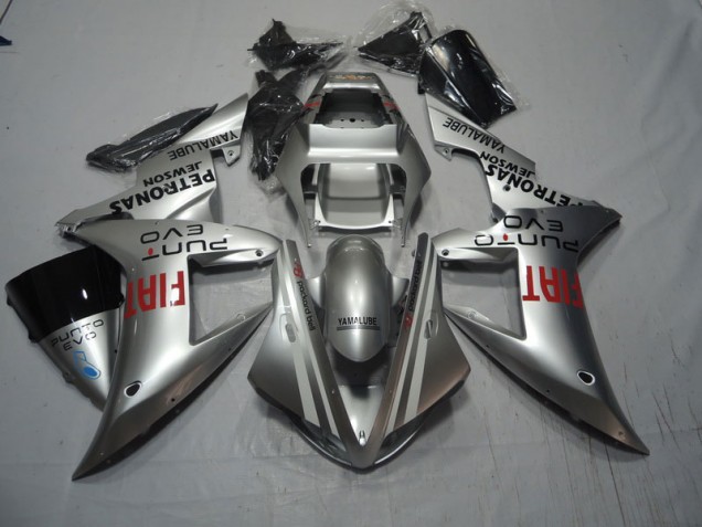 Silber Rot Fiat CBR 1000 RR 04-05 Motorrad Verkleidungen