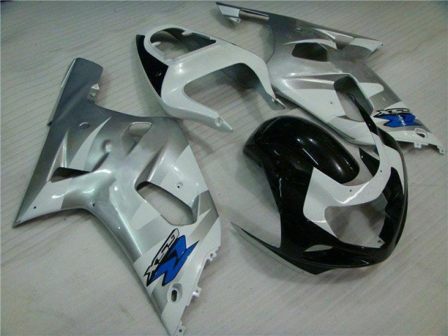 Silber Schwarz GSXR 600 / 750 K1 K2 K3 01-03 Motorrad Verkleidung Silber Schwarz GSXR 600 / 750 K1 K2 K3 01-03 Motorrad Verkleidung