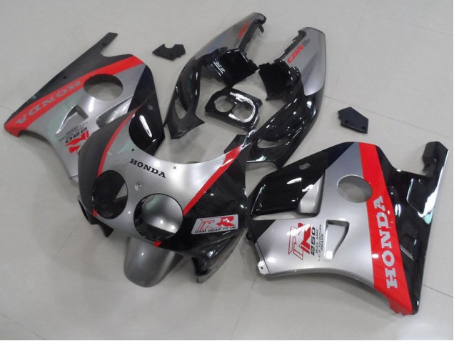 Silber Schwarz Rot CBR 250 RR MC22 91-98 Motorrad Verkleidungen