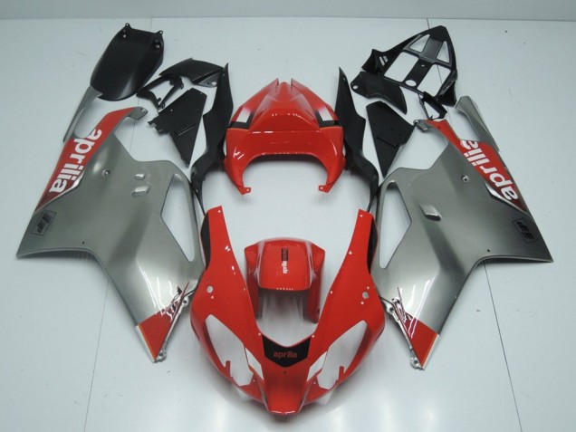 Silber Und Rot RSV 1000 03-06 Motorrad Verkleidungen