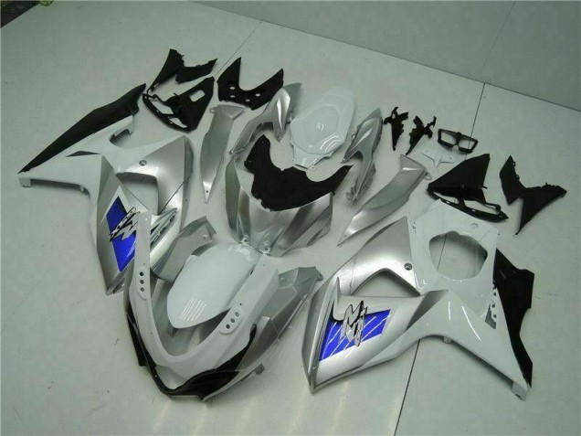 Silber Weiß GSXR 1000 K9 09-16 Motorrad Verkleidungen Silber Weiß GSXR 1000 K9 09-16 Motorrad Verkleidungen
