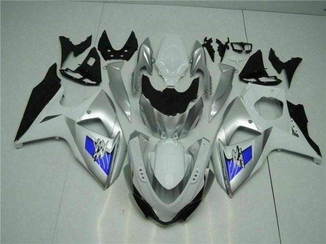 Silber Weiß GSXR 1000 K9 09-16 Motorrad Verkleidungen Silber Weiß GSXR 1000 K9 09-16 Motorrad Verkleidungen