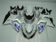 Silber Weiß GSXR 1000 K9 09-16 Motorrad Verkleidungen Silber Weiß GSXR 1000 K9 09-16 Motorrad Verkleidungen