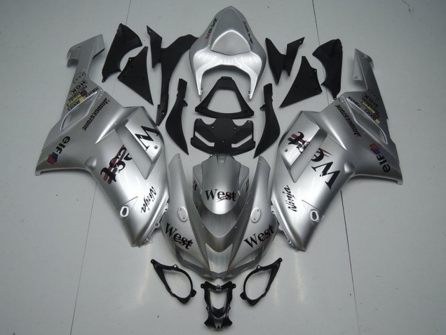 Silber West ZX6R 07-08 Motorrad Verkleidungen Silber West ZX6R 07-08 Motorrad Verkleidungen