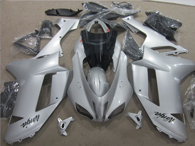 Silber ZX6R 07-08 Motorrad Verkleidung Silber ZX6R 07-08 Motorrad Verkleidung