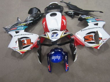 Weiß Blau 27 CBR 600 RR 05-06 Motorrad Verkleidungen