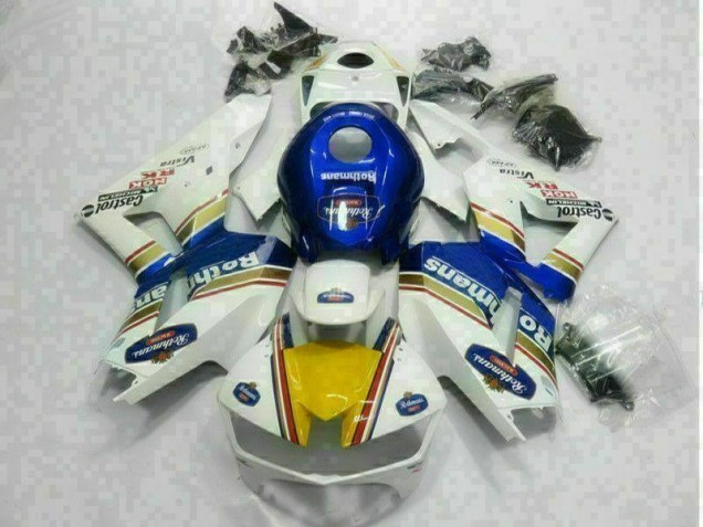 Weiß Blau CBR 600 RR 13-21 Motorrad Verkleidungen Weiß Blau CBR 600 RR 13-21 Motorrad Verkleidungen