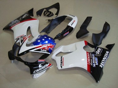 Weiß Blau DENSO HRC Carrera CBR 600 F4i 04-07 Motorrad Verkleidungen