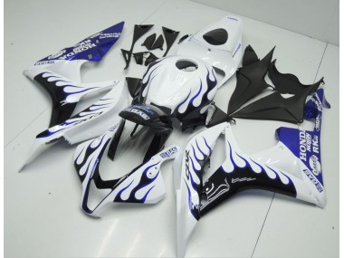 Weiß Blau Flamme CBR 600 RR 07-08 Motorrad Verkleidungen