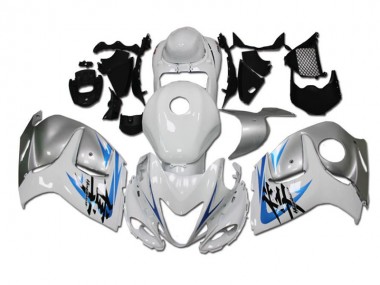 Weiß Blau GSXR 1300 Hayabusa 08-19 Motorrad Verkleidungen