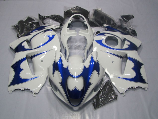 Weiß Blau GSXR 1300 Hayabusa 96-07 Motorrad Verkleidungen Weiß Blau GSXR 1300 Hayabusa 96-07 Motorrad Verkleidungen