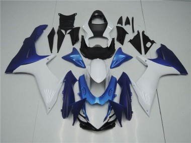 Weiß Blau GSXR 600 / 750 K11 11-24 Motorrad Verkleidungen