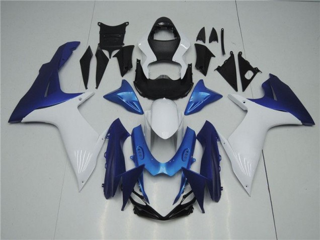 Weiß Blau GSXR 600 / 750 K11 11-24 Motorrad Verkleidungen Weiß Blau GSXR 600 / 750 K11 11-24 Motorrad Verkleidungen