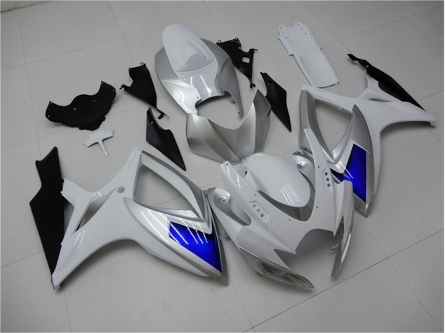Weiß Blau GSXR 600 / 750 K6 06-07 Motorrad Verkleidung Weiß Blau GSXR 600 / 750 K6 06-07 Motorrad Verkleidung
