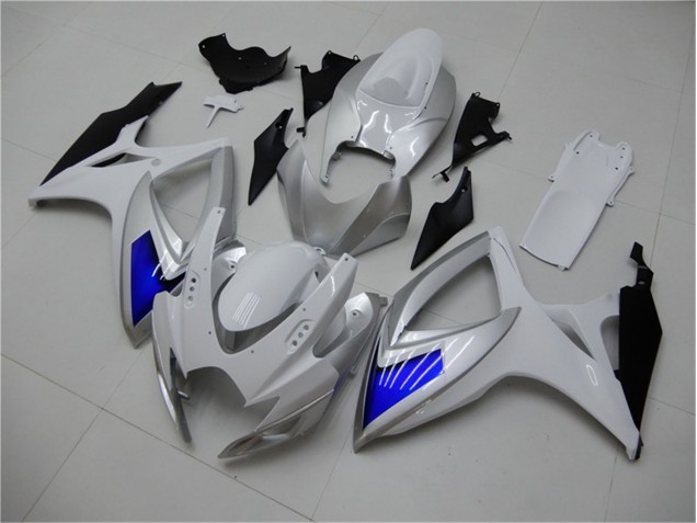 Weiß Blau GSXR 600 / 750 K6 06-07 Motorrad Verkleidung Weiß Blau GSXR 600 / 750 K6 06-07 Motorrad Verkleidung