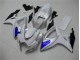 Weiß Blau GSXR 600 / 750 K6 06-07 Motorrad Verkleidung Weiß Blau GSXR 600 / 750 K6 06-07 Motorrad Verkleidung