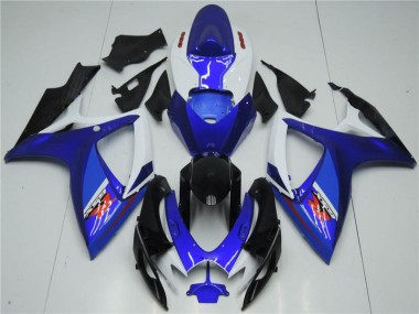 Weiß Blau GSXR 600 / 750 K6 06-07 Motorrad Verkleidungen
